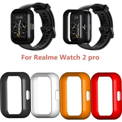 360 Full Screen Protector Bumper Frame PC Hard Case For Realme Watch 2 Pro Cover Tempered Glass Film For Realme Smart Watch