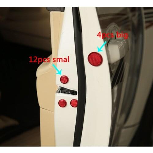 4/12pcs for TOYOTA PRADO Screw protection cover Car door Antirust Reflective Warning Cover