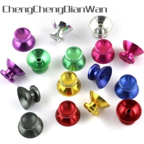 80pcs=40pairs aluminum metal analog joystick caps Alloy Analog Thumbstick 3D Mushroom Cap for xbox360 Controller