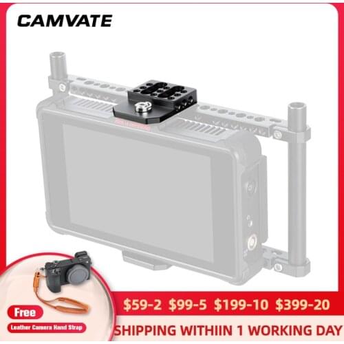 CAMVATE Versatile Universal Cheese Mounting Plate With 1/4"-20 Thread Mounting Points For Directors Monitor Cage Rig Connecting