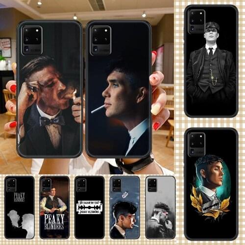 Peaky Blinders Thomas Shelby Phone case For Samsung Galaxy Note 4 8 9 10 20 S8 S9 S10 S10E S20 Plus UITRA Ultra black painting