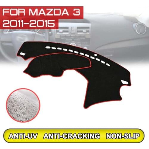For Mazda 3 2011 2012 2013 2014 2015 Car Dashboard Mat Anti-dirty Non-slip Dash Cover Mat UV Protection Shade