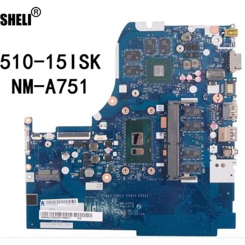 For Original Lenovo 510-151sk main board nm -- a751 / A752 main board CPU i7-6500U