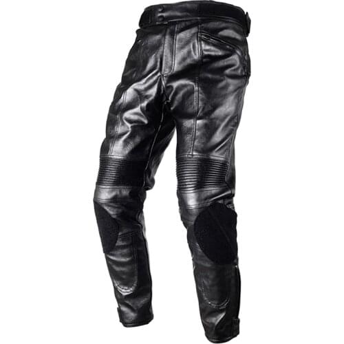DUHAN Motorcycle Pants Moto Riding Protective Gear PU Leather Pants Motorbike Racing Trousers Locomotive Motocross pants