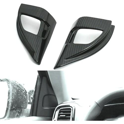 Chrome Front Triangle Speaker Decorative Frame Cover For CITROEN C5 Aircross 2017 2018 Car Detector Stick Styling