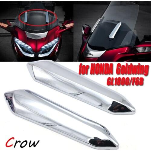 Chrome Windshield Strut Covers Decorative Windscreen Accent Trim For Honda Goldwing GL1800 2018 2019 2020 F6B 2018 2019 2020