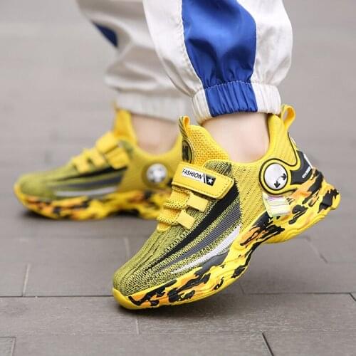 2021 Sneakers For Boy High Quality Boys Shoes Summer Children Running Shoes Comfortable Kids Basketball Shoes Fashion Non-slip