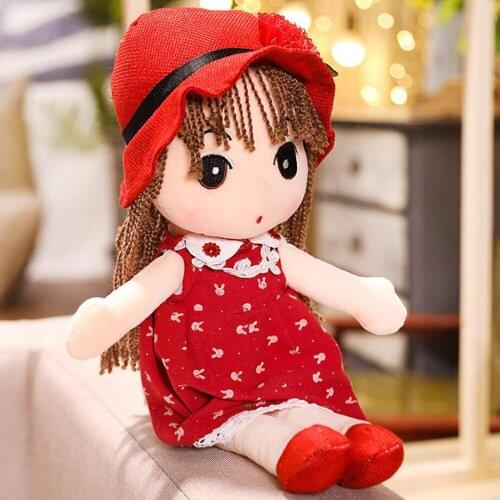 Cute Girl Cloth Flower Fairy Doll Children Plush Toy Sleep Pillow Kids Stuffed Birthday Gift