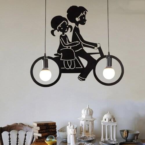 Cartoon Lamp Retro Vintage Industrial Pendant Lights Restaurant Bar table Suspension Lamps Metal Hanging Light Pendant Lamp