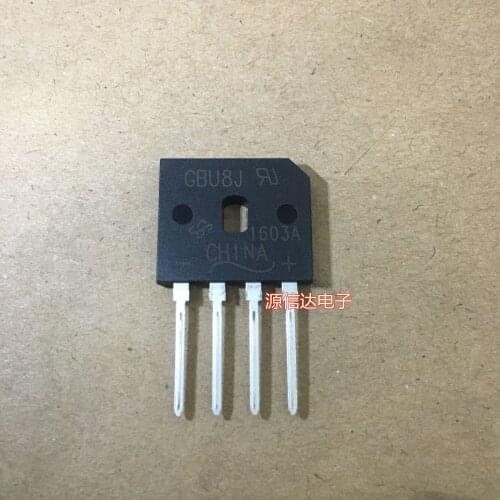 New and original GBU8J GBU8 8A 800V rectifier bridge, rectifier, bridge stack and flat bridge