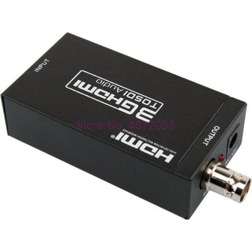 50pcs/lot HDMI to SDI Converter Scaler Adapter 1080P MINI 3G with Coaxial Audio Output for Home Theater Cinema PC HD