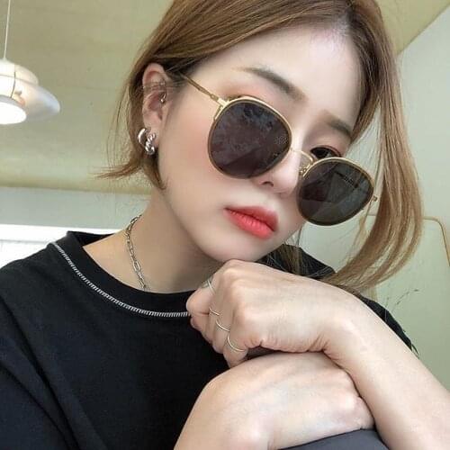 2021 Round Sunglasses Women Brand Designer Small Retro Sunglases Men Metal Frame Driving Fishing Glasses Vintage Goggle