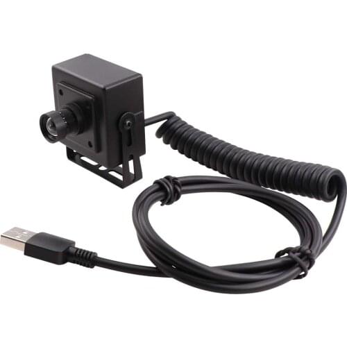 Coiled USB Cable 2MP Full HD 1080P High Speed 120fps Webcam UVC Plug Play USB Camera with Mini Case