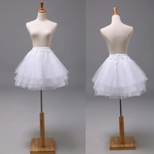 Bridal Wedding Dress Tulle Bottom Fluffy Lining Tutu Skirt Petticoats Underskirt 2022