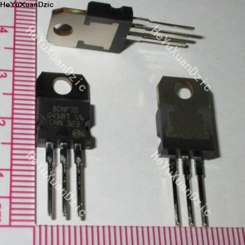 10Pcs/Lot STP80NF70 80NF70 TO-220 FET MOSFET N-CH 68V 98A New Original Product