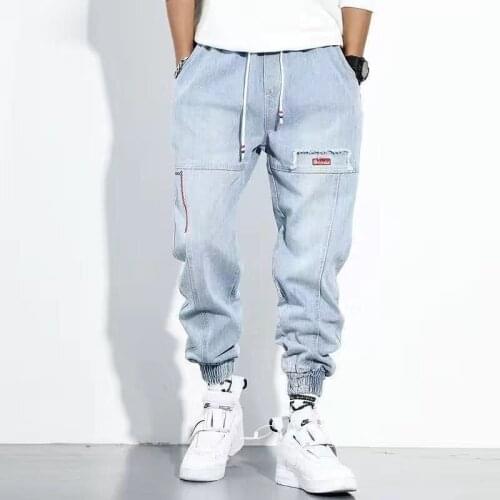 2021 Popular Mens Jeans Hip Hop Streetwear Pants Stretchy Biker Stretchy Print Denim Scratched High Quality Skinny Ripped Jeans