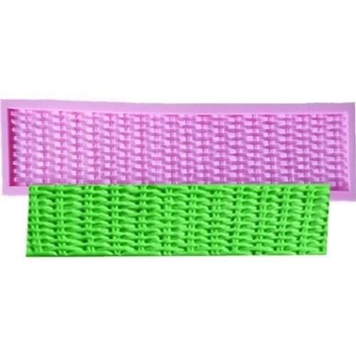 3D Woven Texture Silicone Fondant Mold Cake Decorating Mold Pastry Cooking Tools Kitchen Accessories