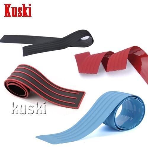 Car Styling Rear Bumper Plate Rear Door Sill Protect Trim Covers Car Accessories For Mercedes W211 W203 W204 W210 W205 W212 AMG