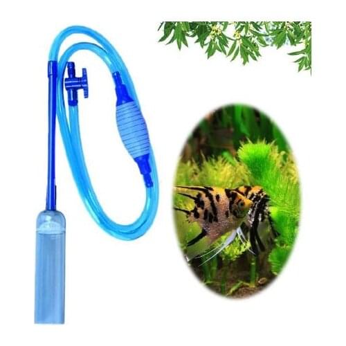 Large Aquarium Fish Tank Instant Siphon Cleaner Vacuum for Gravel and Sand
