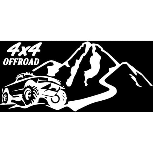 Brave and Handsome Off-Road Car Stickers Fashion Vinyl PVC Decals Car Window Body Decorative Stickers Accessories Black/Silver