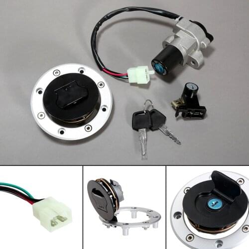 Motorcycle Ignition Switch Kit Assembly Fuel Gas Cap Tank Cover Seat Lock Key Set For Suzuki GSF250 GSF400 GSX750 GS500