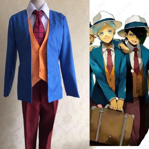 Anime The Promised Neverland Emma Norman Ray Cosplay Costume custom made