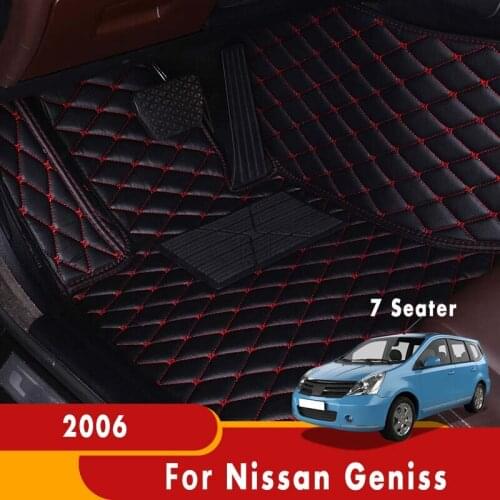 Carpets Car Floor Mats For Nissan Geniss 2006 (7 Seats) Auto Interior Artificial Floorliners Styling Dash Foot Pads Rugs Tapis
