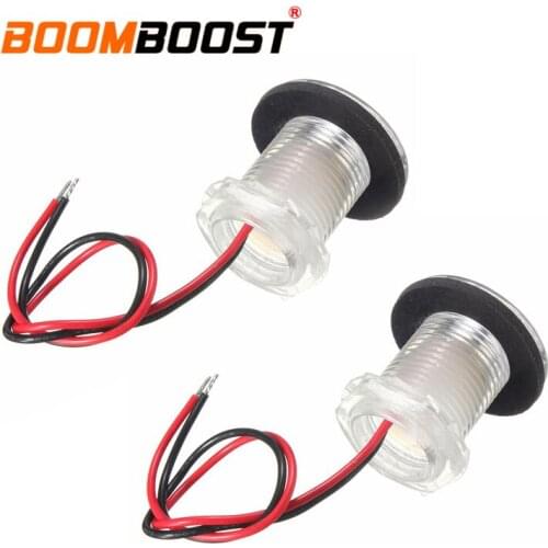 Navigation Lamp 2 PCS 12V LED White Waterproof Marine Courtesy Light for Boats Perfect for Livewells/lockers/compartments