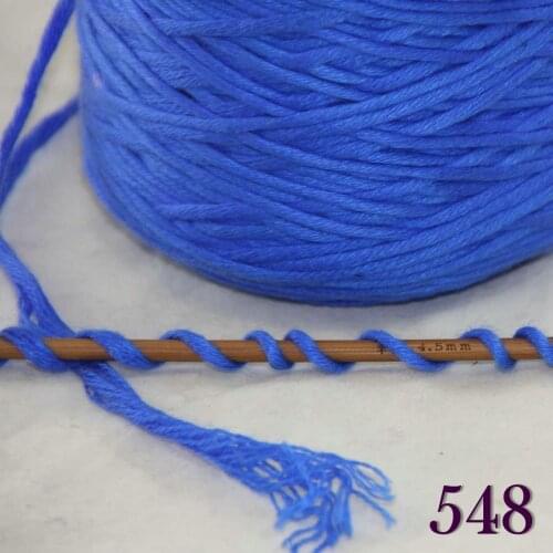 1X400g soft sell high quality 100% cotton hand-woven yarn Blue cone 422-546