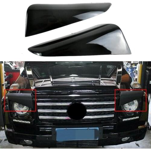 Car Head Light Eyelid Eyebrow Cover Trim for Mercedes Benz W463 G Class G63 G500 G55