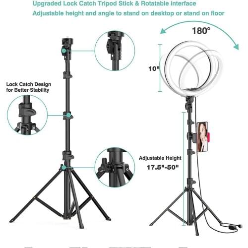Necessary tool for mobile live broadcasting ring fill light tripod led desktop video live photography fill light USB bracket