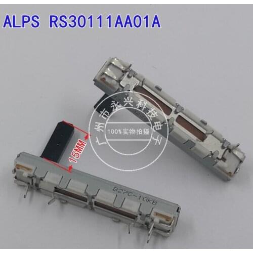 Original new 100% 45mm sliding potentiometer RS30111AA01A electronic recorder volume adjustment B10K (SWITCH)
