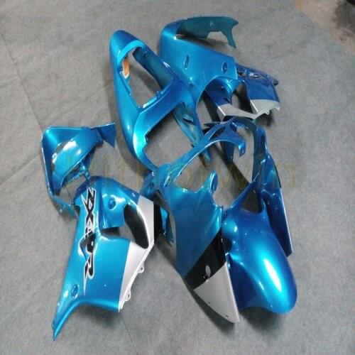 Custom motorcycle cowl for ZX-9R 2002 2003 ZX9R 02-03+Free bolts+light blue ABS motor Fairings