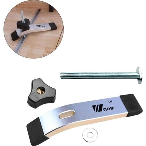 Durable aluminum alloy quick-action compression clamp T slot T track clamp kit T nut screw type woodworking tool high quality