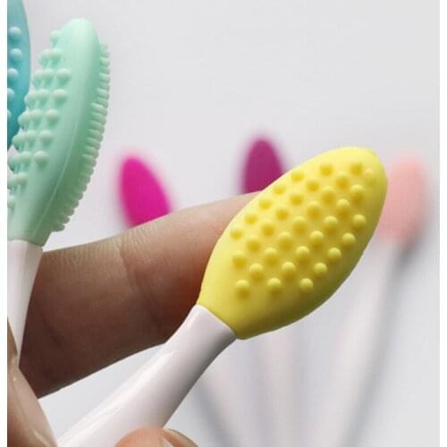 Silicone Face Cleansing Brush Effective Nose Blackhead Removal Soft Deep Cleaning Brush Face Scrub Washing Brush