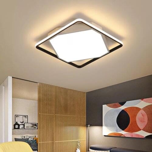 Modern Led Ceiling Lights Square Brightness Dimmable Surface Mount Nordic Led Ceiling Lamp 220V For Foyer Bed room Dining room