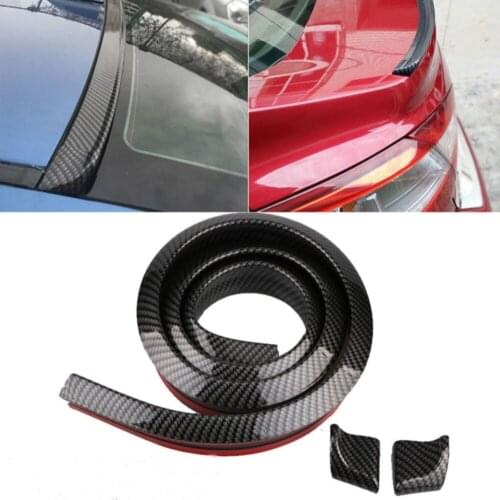 1.5M Car-Styling 5D Carbon Fiber Spoilers Styling DIY Refit Spoiler For Audi BMW Toyota Honda KIA Hyundai Opel Mazda Ford Skoda
