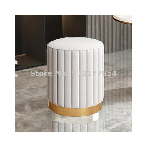 Light luxury ins modern minimalist makeup dressing chair nordic soft bag bedroom net red cloth art household shoe changing small