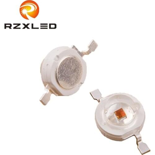 50pcs/lot Epistar 1w led chips bulb diode lamp Fire red orange 2V 350MA 600NM 620NM 630NM