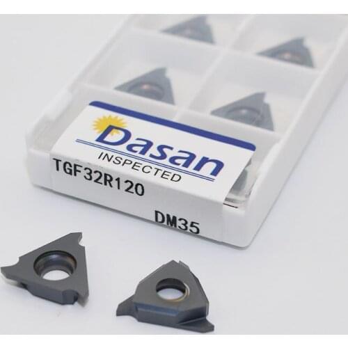 TGF32R 120 DM35 Carbide Turning Inserts Hard Alloy CNC Slot Knife Blades Three Shallow Groove Blades Lathe Cutter