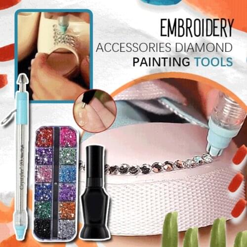 Point Drill Pen Multifunction DIY Diamond Painting Tools Rhinestone Bling It On Shoes Phone Case Embroidery Decorative Accessory