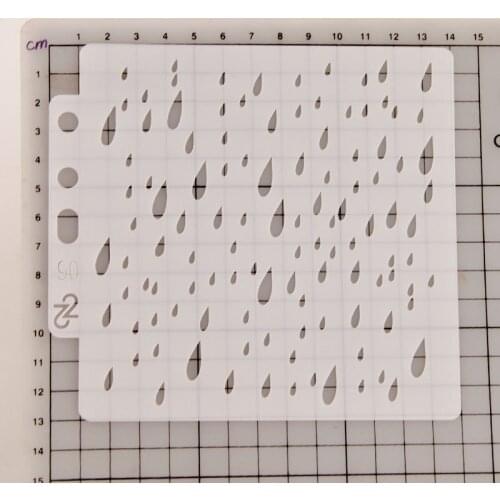 Raindrop Layering Stencils graffiti hand copied board hollowed out photo album graphic spray painting tool