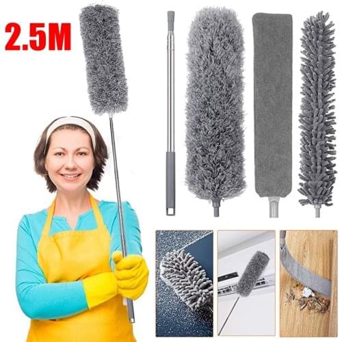 Microfiber Duster Long Extendable Duster Cleaner Brush Telescopic Catcher Mites Gap Dust Removal Dusters Home Cleaning Tools
