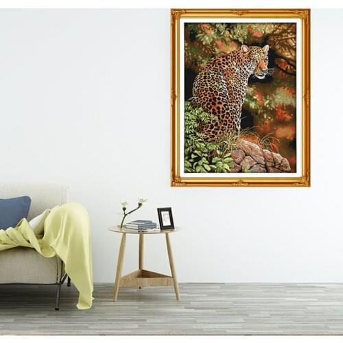 Dimensions Needlecrafts Leopard Stamped Cross Stitch Craft Animal Embroidery