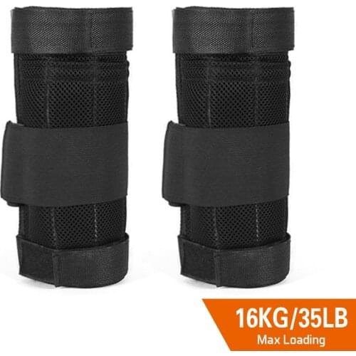 2 Packs Max Loading 16kg Adjustable Ankle Weighted Exercise Leg Weighted Workout Weight Loading Wraps Strength Training (Empty)