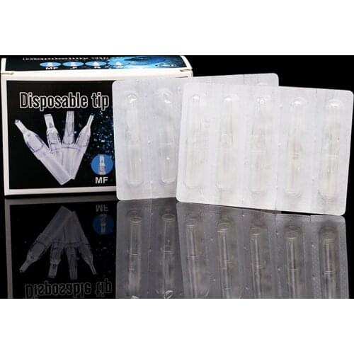 Free Shipping 100Pcs MT DT Clear Disposable Tattoo Tips Sterile Assorted Plastic Classic Tattoo Tips FOR Tattoo Machine