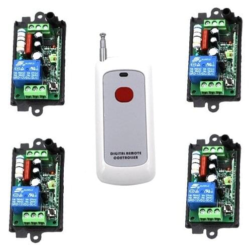 Wireless Remote Control Switch Systerm AC 110V 220V 1CH 1 Way ON / OFF RF Transmitter Receiver SKU: 5207