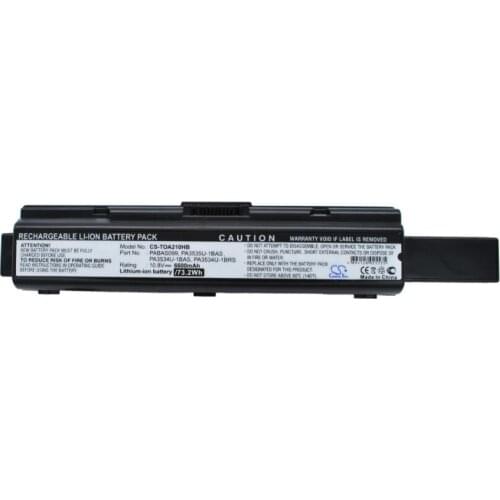 Cameron sino 6600mah battery for TOSHIBA Equium A200 series A200-15i A200-196 A200-1AC A210-17I A300D-13X A300D-16C L300-146