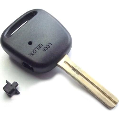 KEYECU Keyless Entry Remote Key Shell Case Fob Side 1 Button for Toyota Carina Estima Harrier Uncut Blade TOY48
