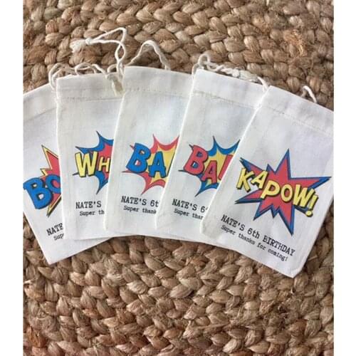 Personalize Birthday Party Favor Bag custom boys birthday gift bag welcome Treat Bag candy bags thank you bag baptism favor bags